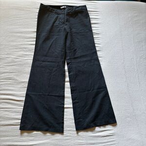 00s NY & CO Linen Wide Leg Dress Pants